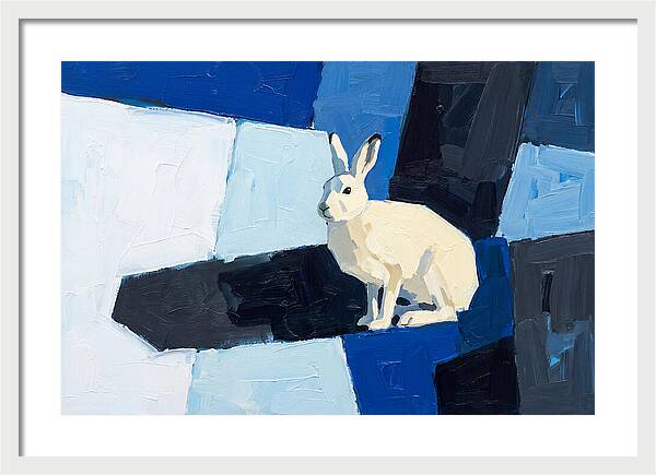 Arctic Hare In Winter Blues