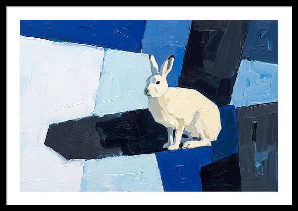 Arctic Hare In Winter Blues