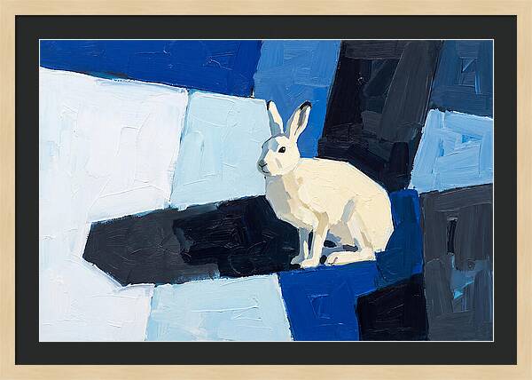 Arctic Hare In Winter Blues