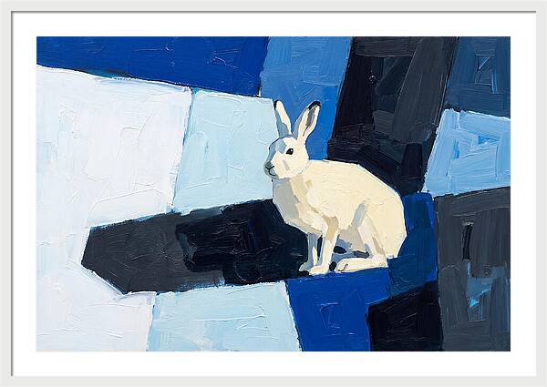 Arctic Hare In Winter Blues