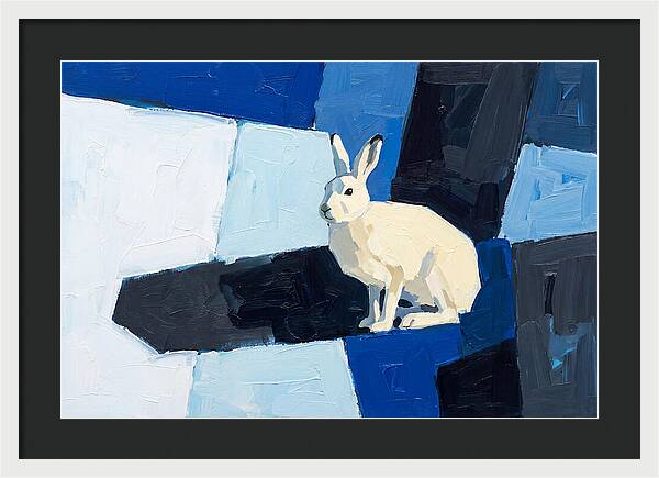 Arctic Hare In Winter Blues