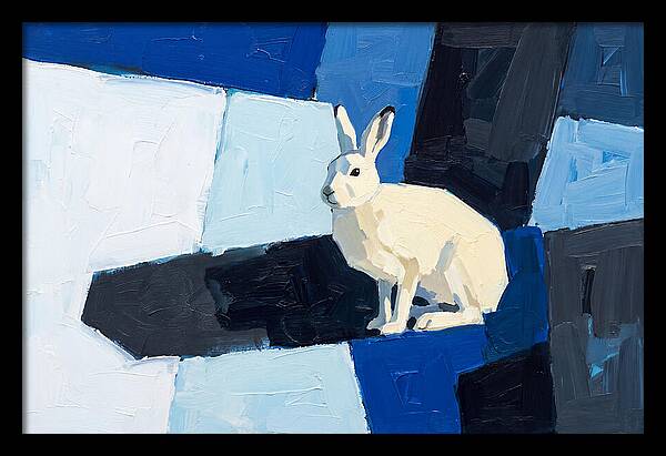 Arctic Hare In Winter Blues