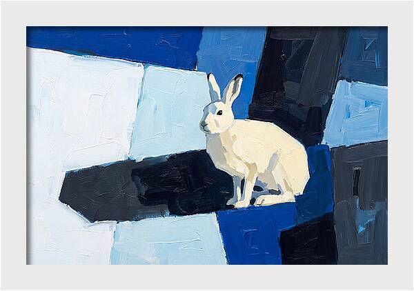 Arctic Hare In Winter Blues