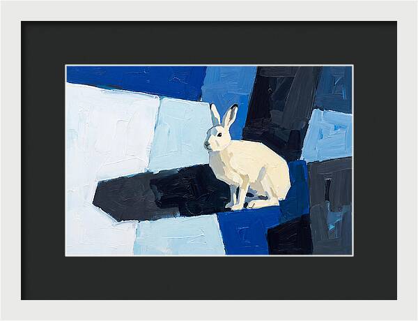 Arctic Hare In Winter Blues