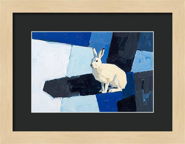 Arctic Hare In Winter Blues
