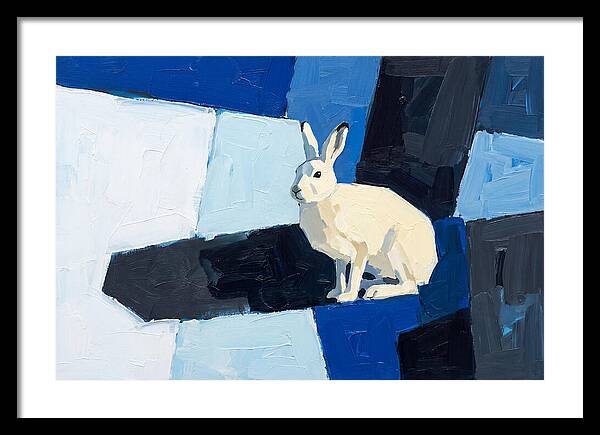 Arctic Hare In Winter Blues