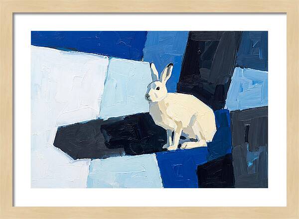 Arctic Hare In Winter Blues