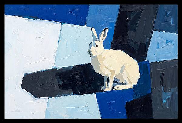 Arctic Hare In Winter Blues