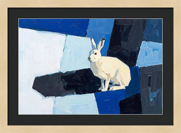 Arctic Hare In Winter Blues