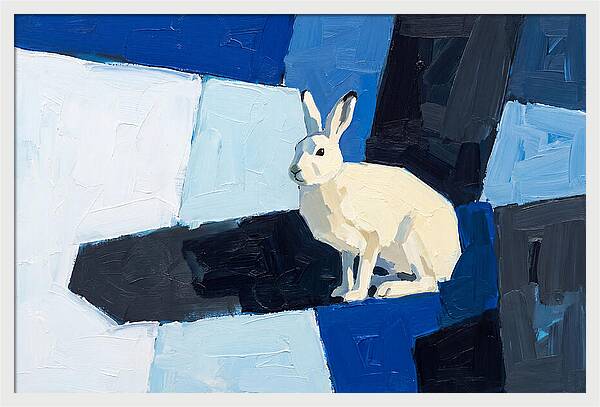 Arctic Hare In Winter Blues