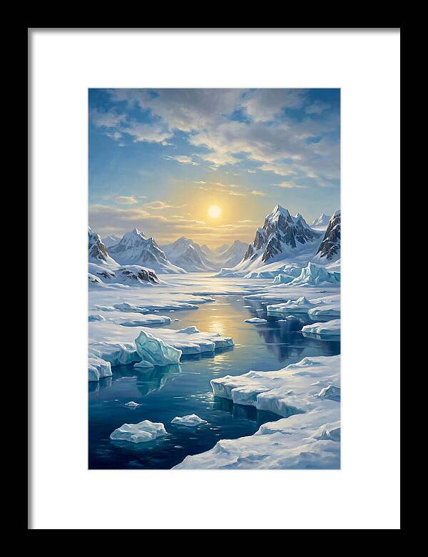 Arctic Serenity At Sunset