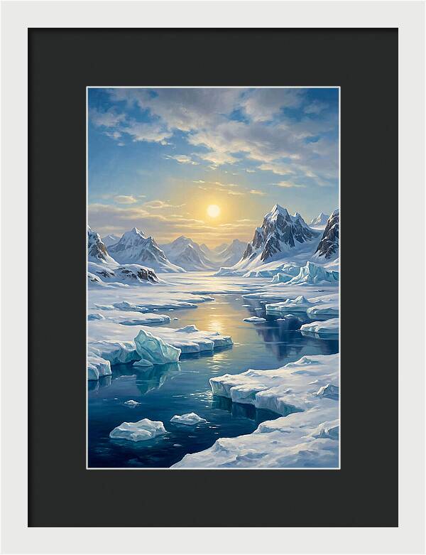 Arctic Serenity At Sunset