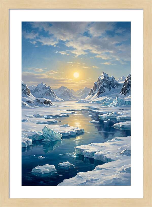 Arctic Serenity At Sunset