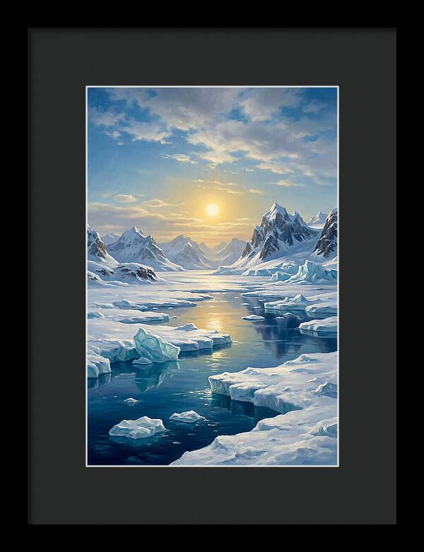 Arctic Serenity At Sunset