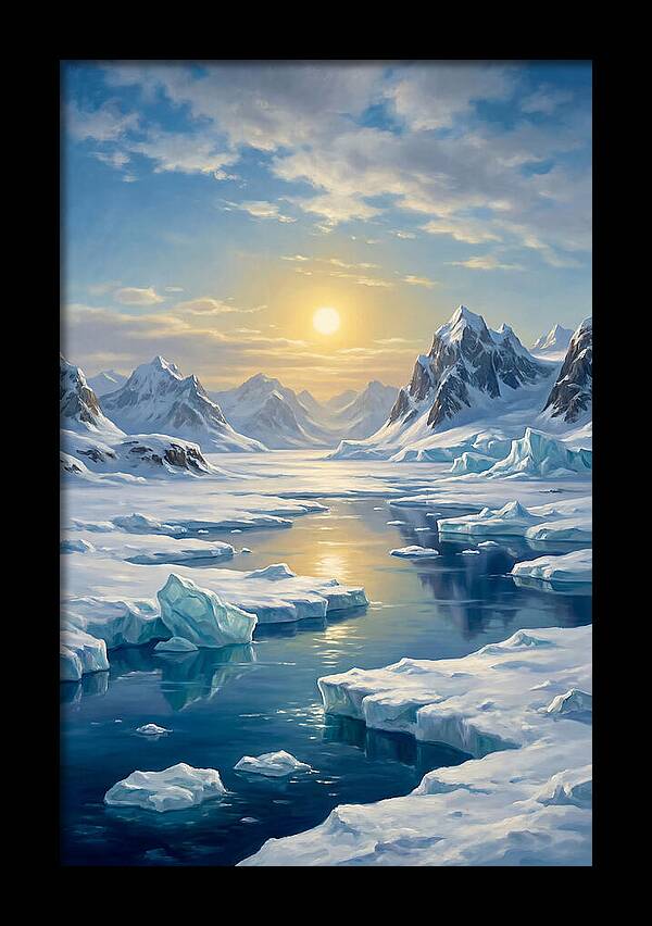 Arctic Serenity At Sunset