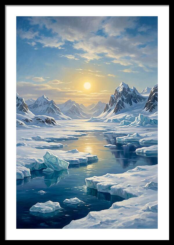 Arctic Serenity At Sunset
