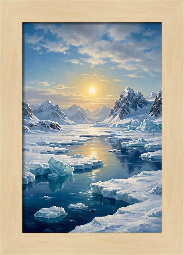 Arctic Serenity At Sunset