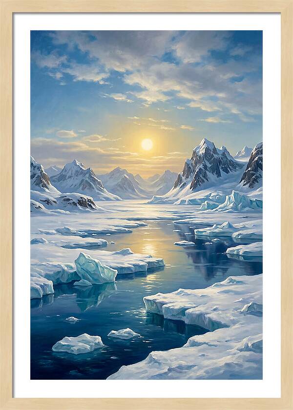 Arctic Serenity At Sunset