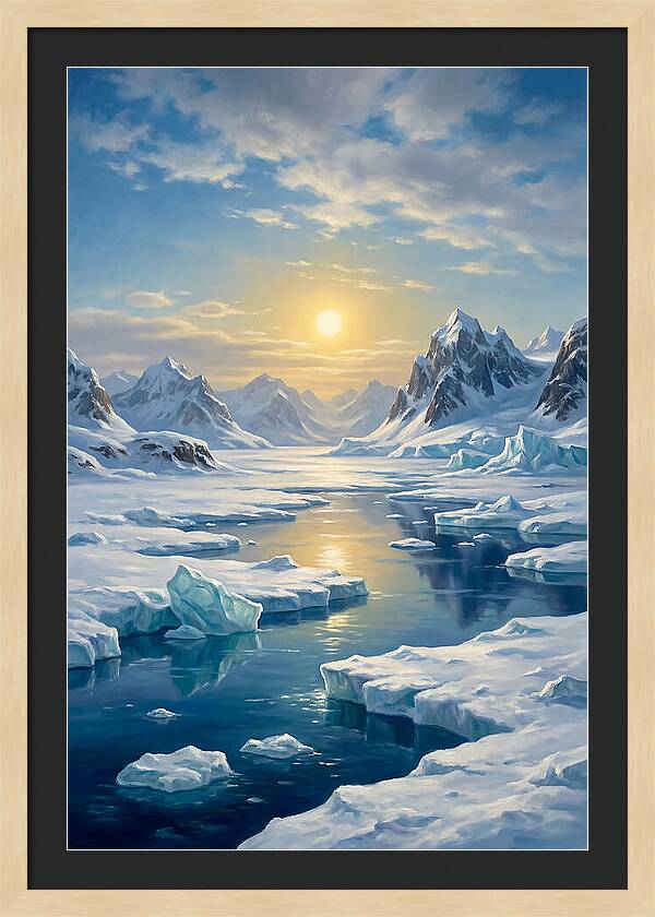 Arctic Serenity At Sunset