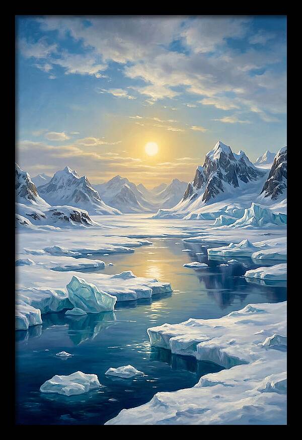 Arctic Serenity At Sunset