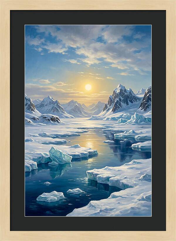 Arctic Serenity At Sunset