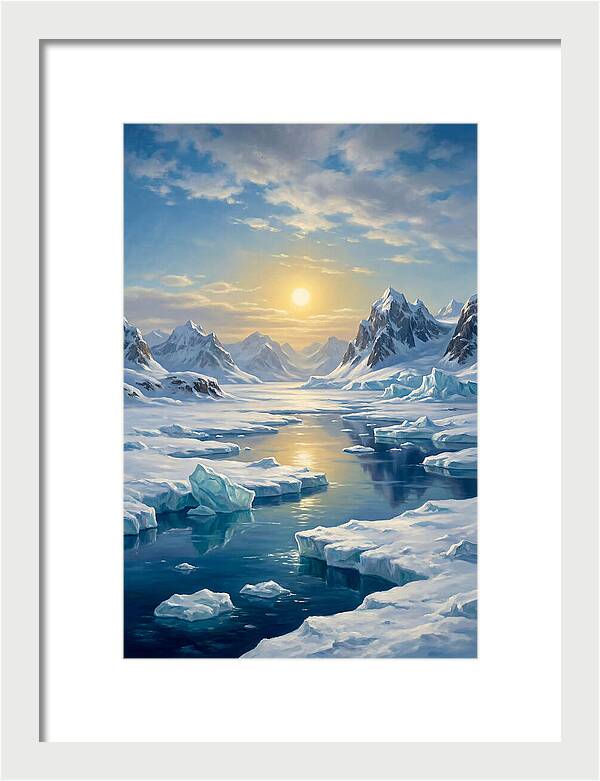 Arctic Serenity At Sunset