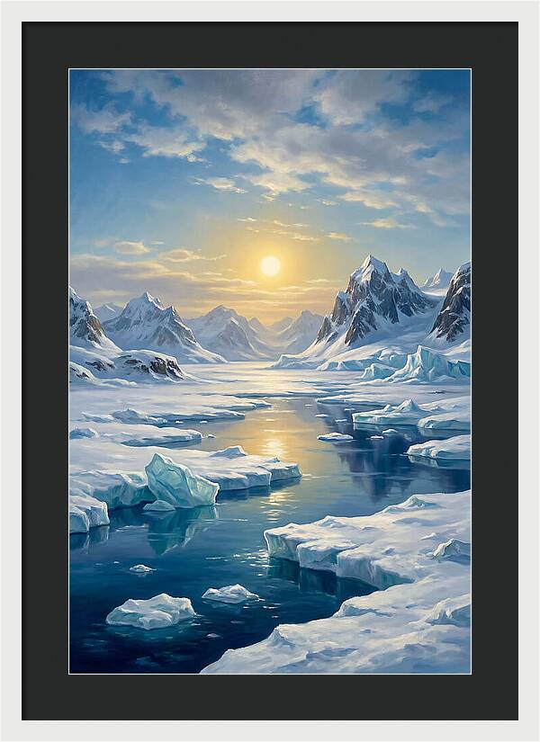 Arctic Serenity At Sunset