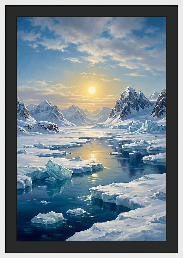 Arctic Serenity At Sunset