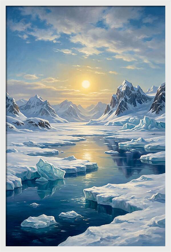 Arctic Serenity At Sunset