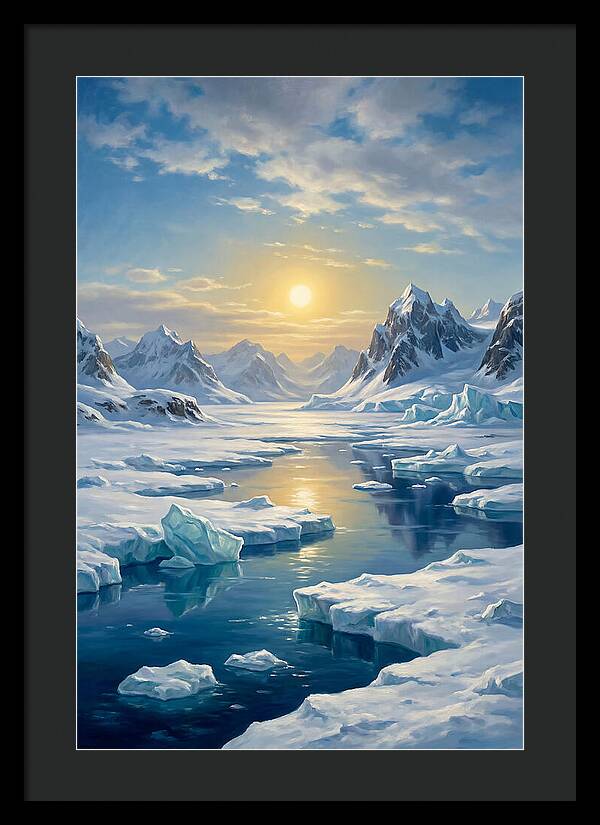 Arctic Serenity At Sunset