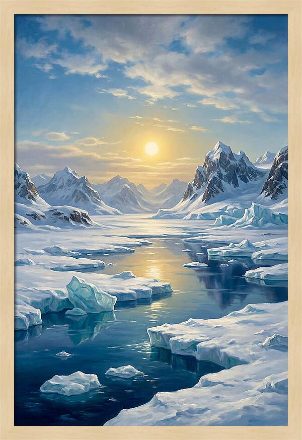 Arctic Serenity At Sunset