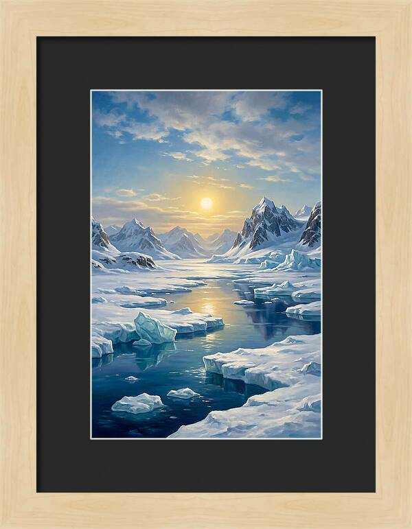 Arctic Serenity At Sunset