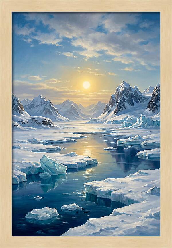 Arctic Serenity At Sunset