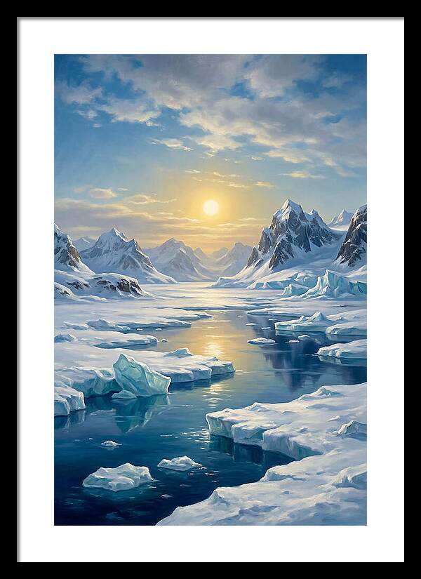 Arctic Serenity At Sunset