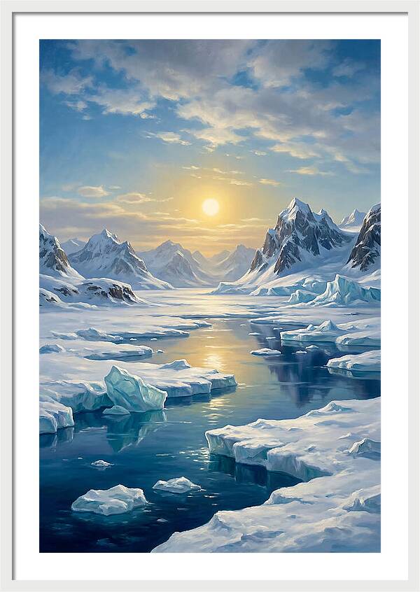 Arctic Serenity At Sunset