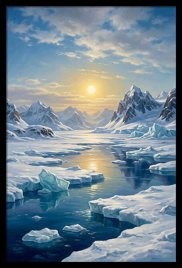 Arctic Serenity At Sunset