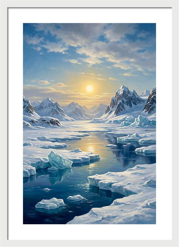 Arctic Serenity At Sunset
