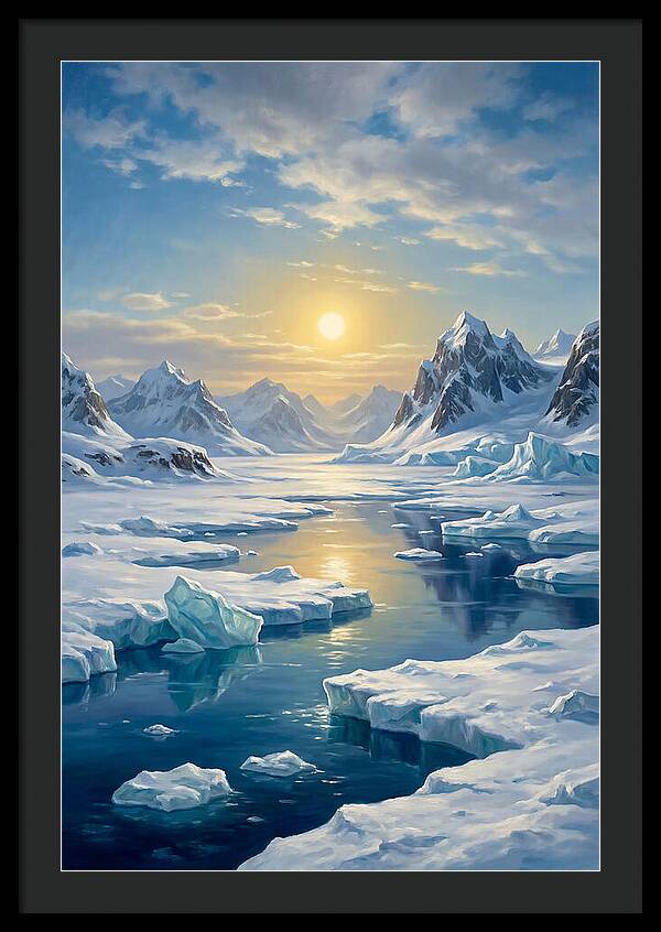 Arctic Serenity At Sunset