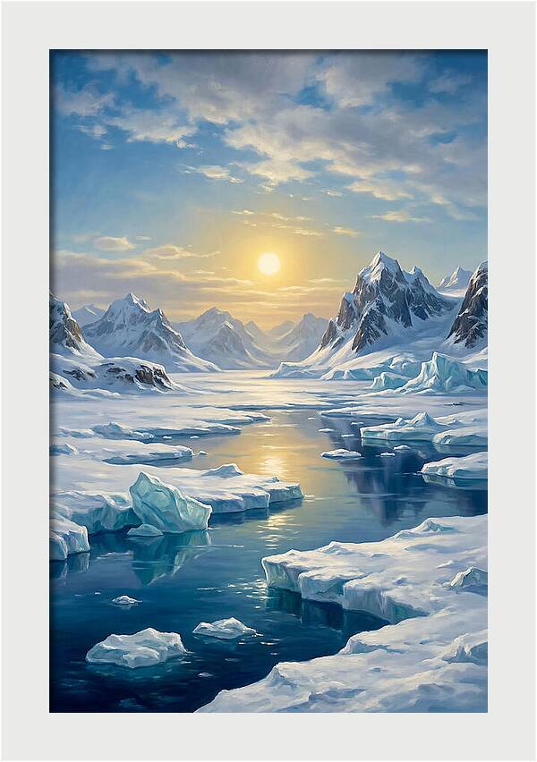 Arctic Serenity At Sunset
