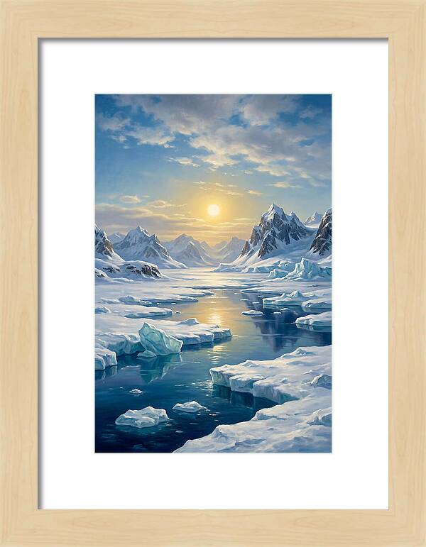 Arctic Serenity At Sunset