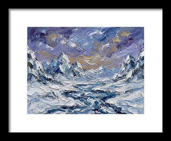 Arctic Serenity In Palette Knife