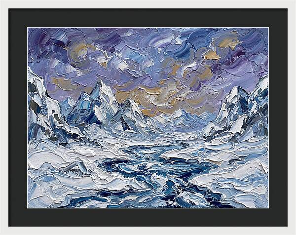 Arctic Serenity In Palette Knife