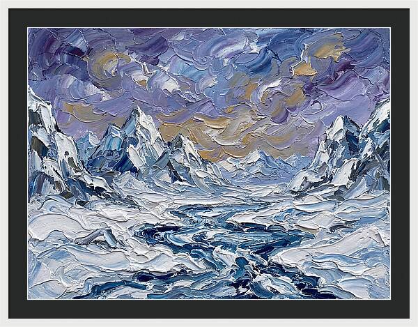 Arctic Serenity In Palette Knife