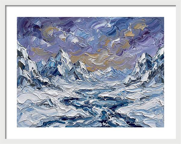 Arctic Serenity In Palette Knife