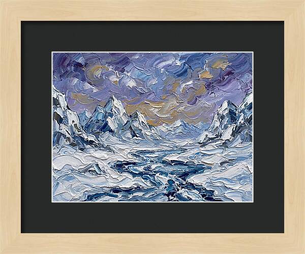 Arctic Serenity In Palette Knife