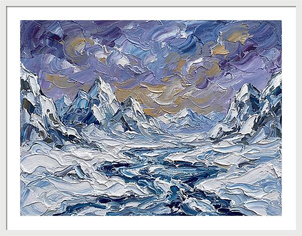 Arctic Serenity In Palette Knife
