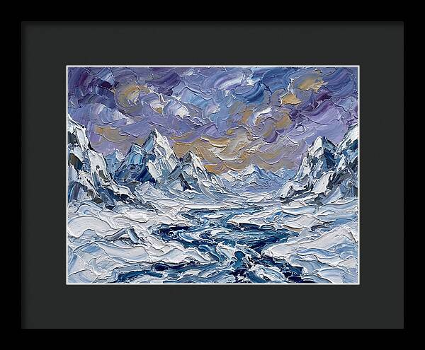 Arctic Serenity In Palette Knife