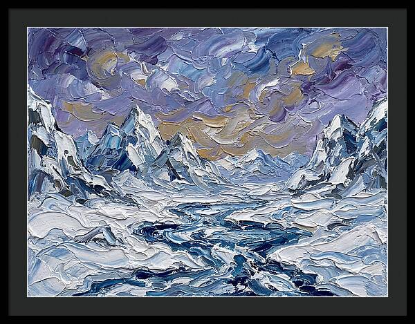 Arctic Serenity In Palette Knife