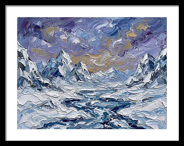 Arctic Serenity In Palette Knife