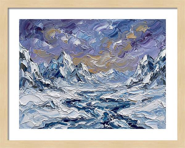 Arctic Serenity In Palette Knife
